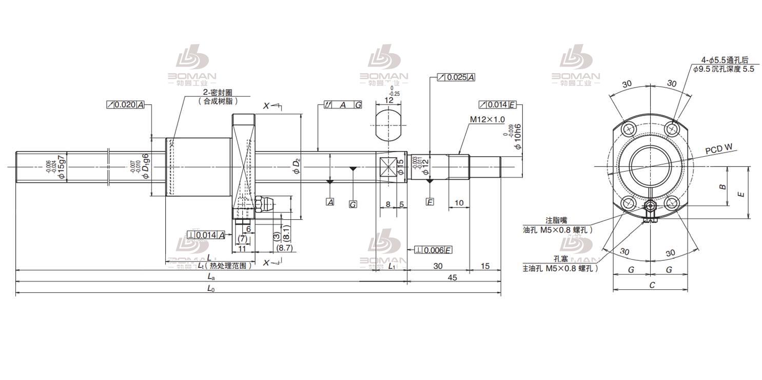 FSS1510N1D1000-USS滚珠丝杠