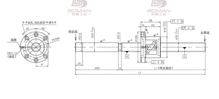 KURODA GG3210DS-DALR-1600A 日本黑田丝杆是什么材料