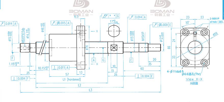 TBI XSVR02010B1DGC5-399-P1 tbi丝杠零件