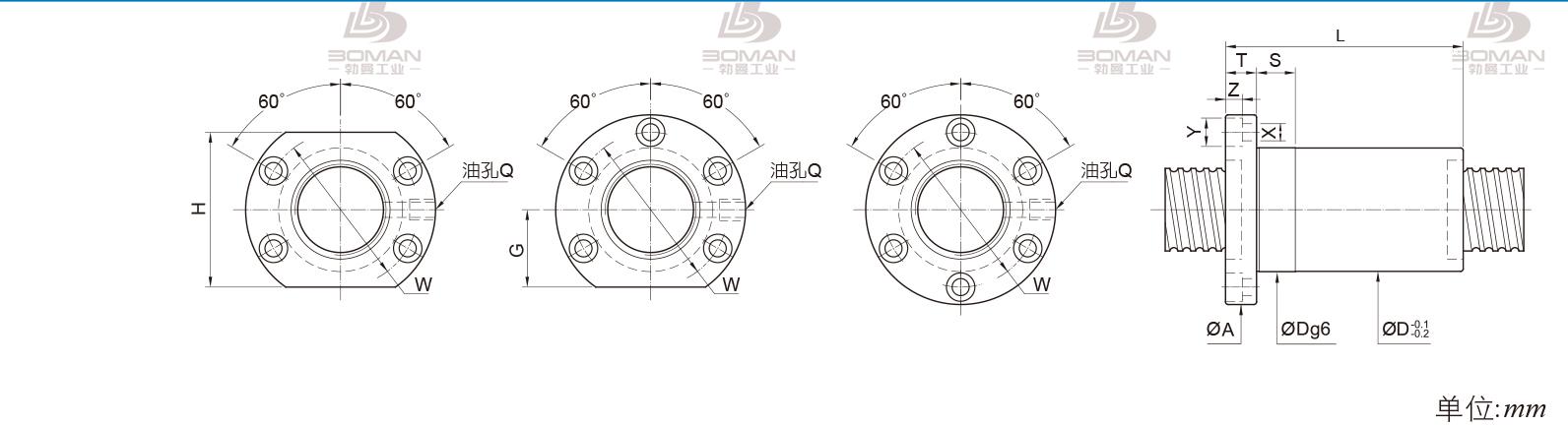 PMI FOIC6306-8 pmi丝杠精度