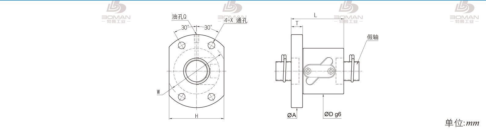 PMI FSWW1405B-2.5P pmi滚珠丝杆精度等级