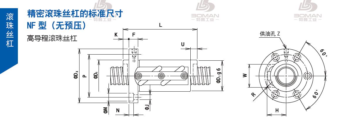 TSUBAKI 40NFA25 tsubaki滚珠丝杠样本