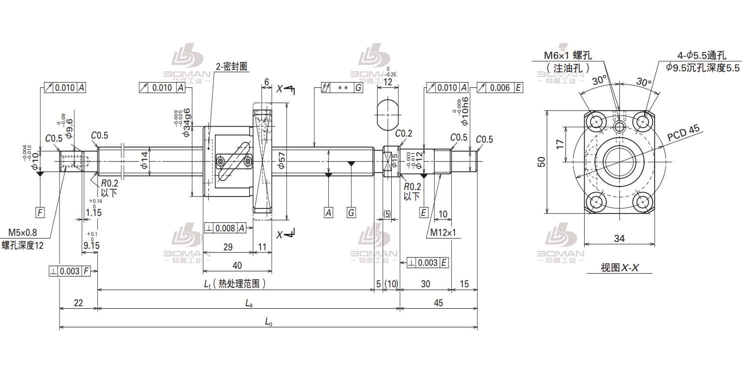 W1402FA-1P-C3Z5   BB L    5-FA标准滚珠丝杠